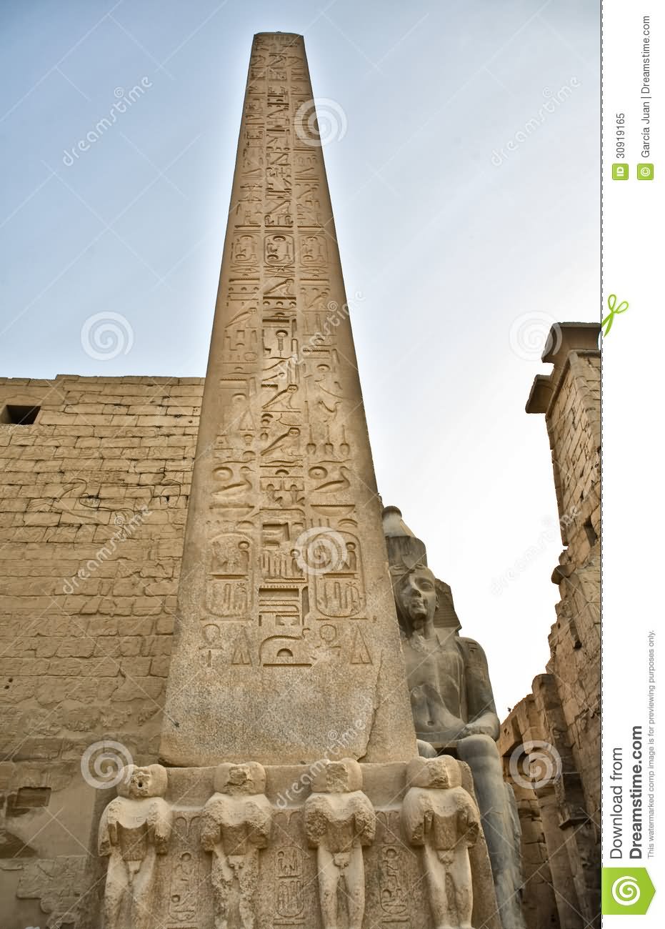 Obelisk At The Entrance Of The Luxor Temple, Egypt