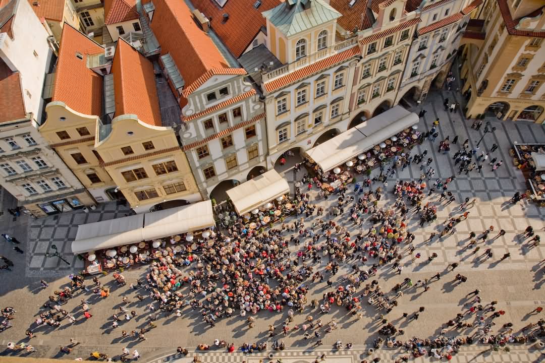 Old Town Square View From Above