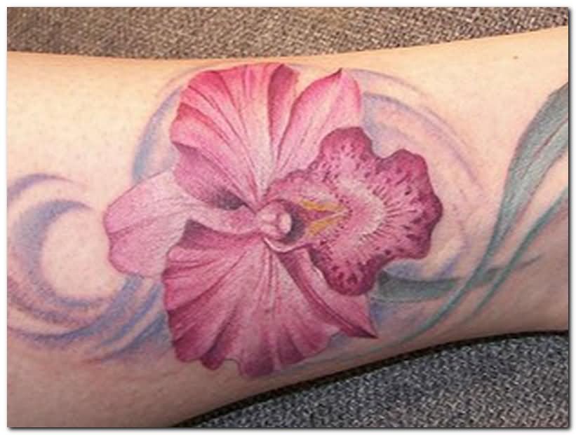 Orchid Flower Tattoo Image