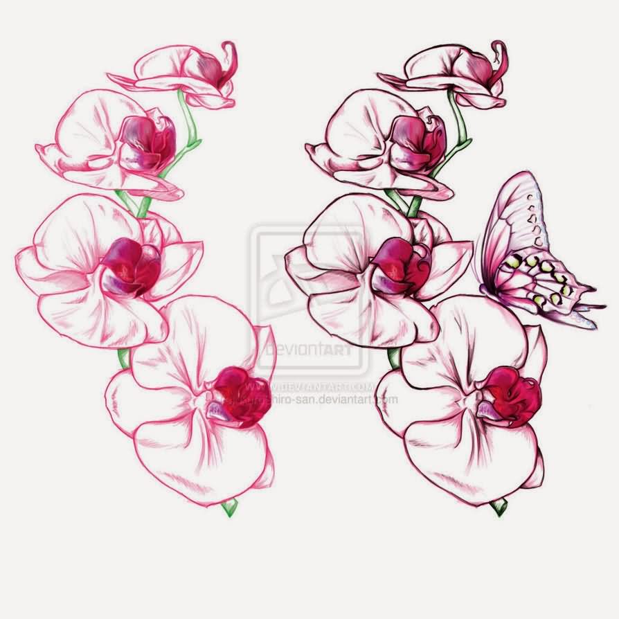 Cattleya Orchid Tattoo