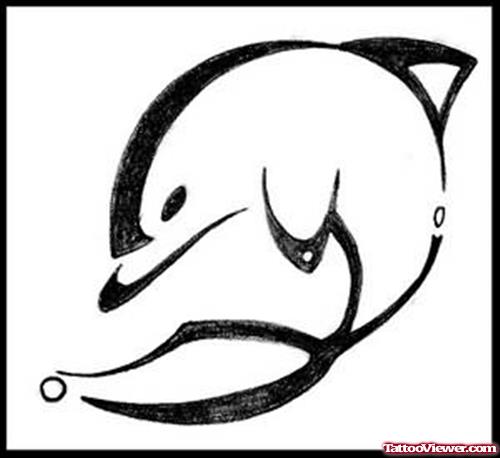 Outline Tribal Dolphin Tattoo Collection