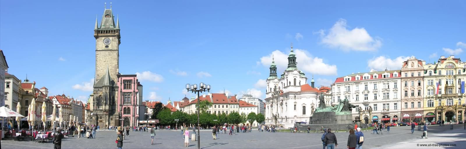 Panorama View Of The Old Town Square In Prague