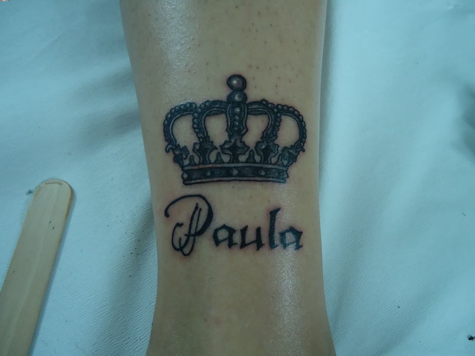 Paula - Black King Crown Tattoo Design