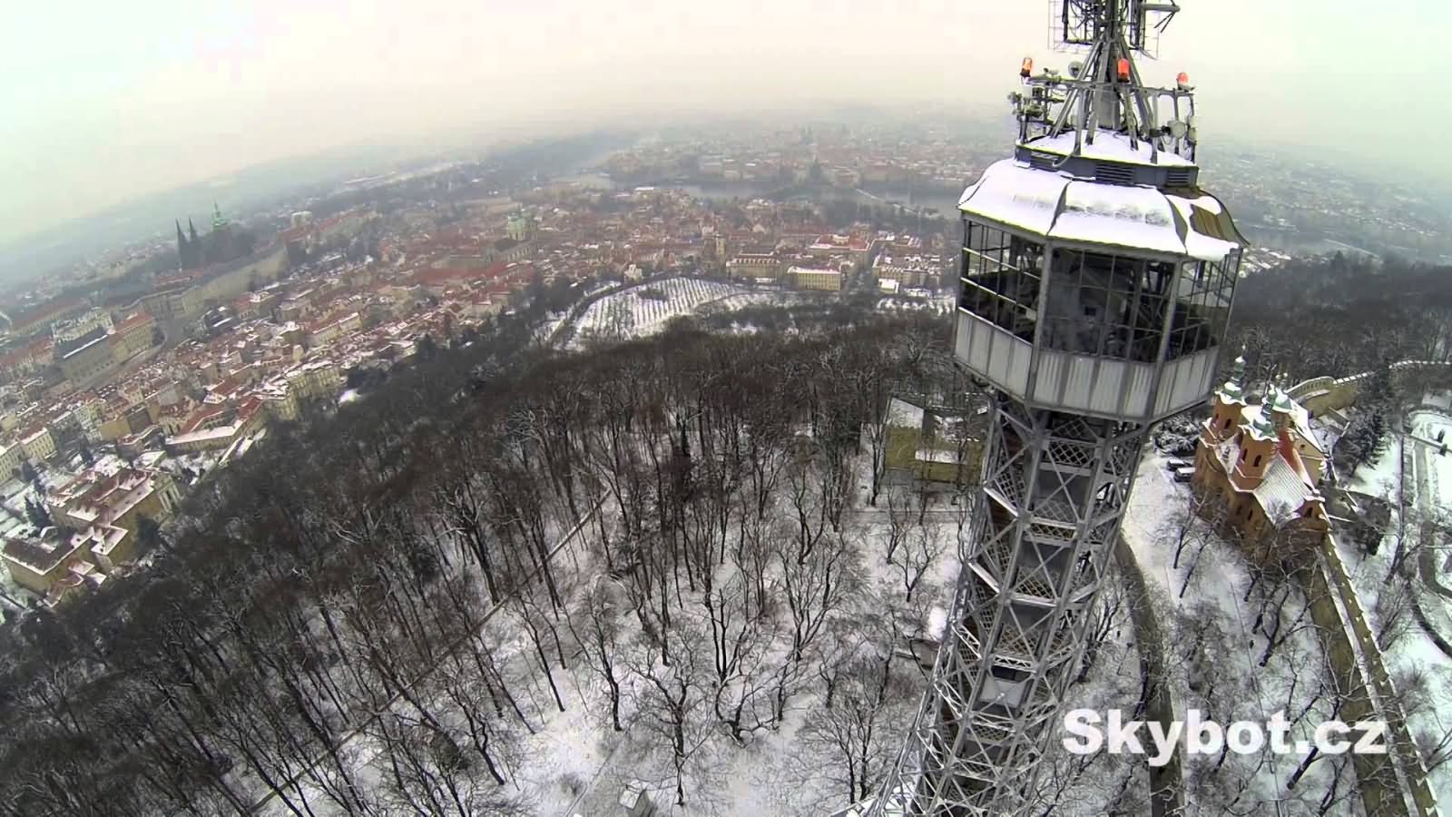 Petrin Tower View During Winter