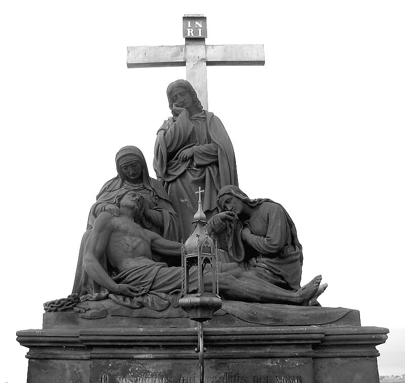 Pieta Statue On The Charles Bridge