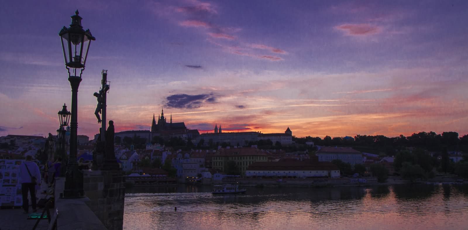 Prague Sunset From The Charles Bridge