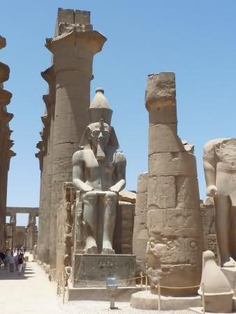 Pylon Of Ramses II Inside The Luxor Temple, Egypt