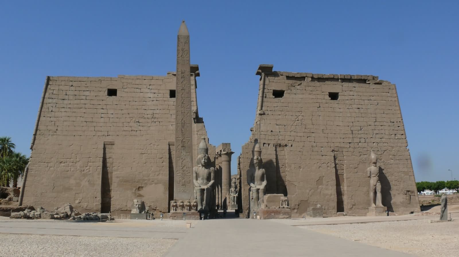 Pylons And Obelisk Luxor Temple
