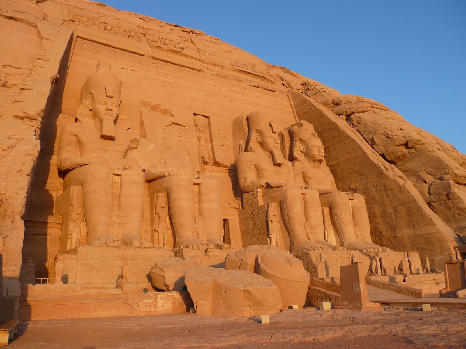 Ramesses II Statues In Front Of Abu Simbel Temple, Egypt