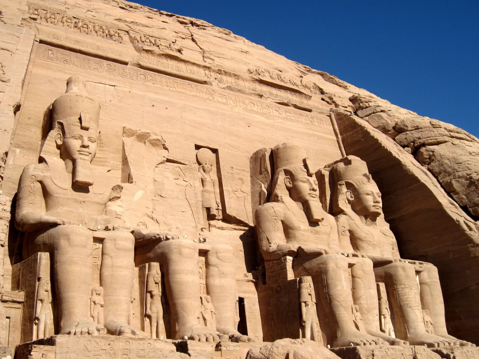 Ramesses In Front Of Abu Simbel