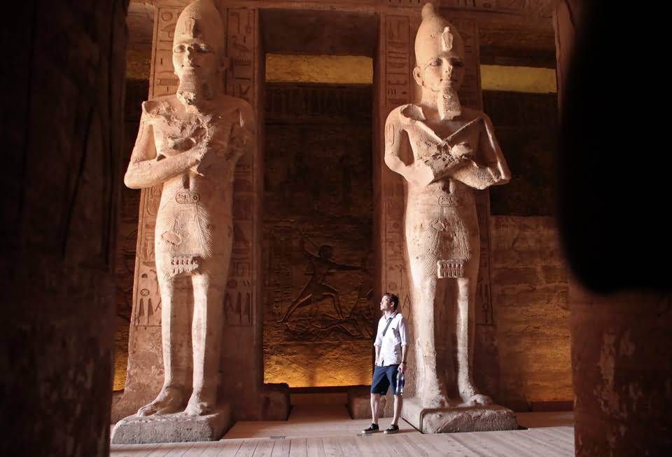 Ramesses Statues Inside The Abu Simbel