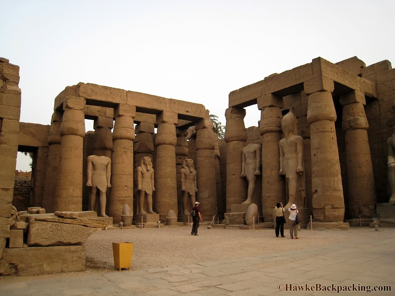 Ramses Figures Inside The Luxor Temple