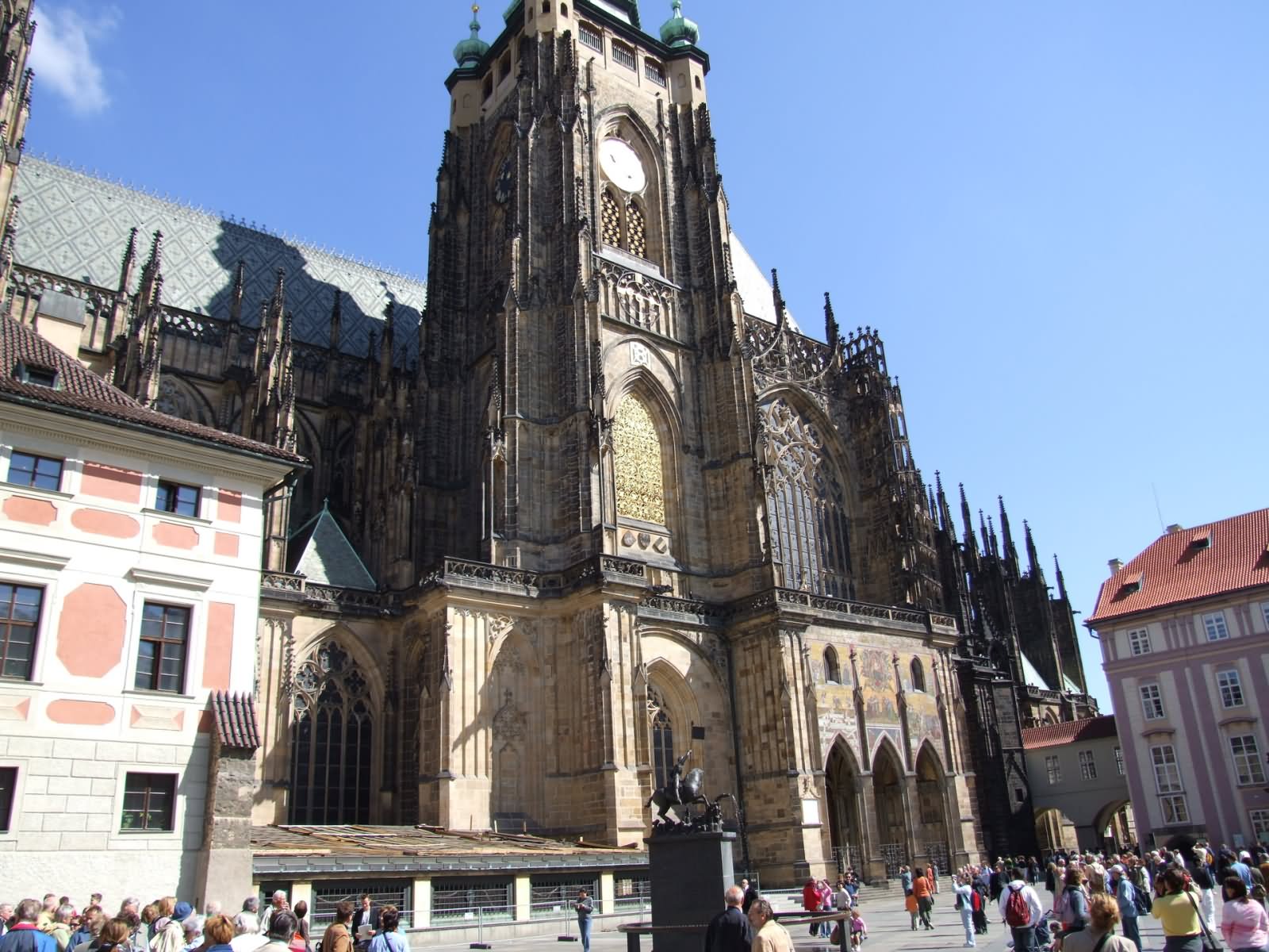 Side View Of St. Vitus Cathedral, Czech Republic