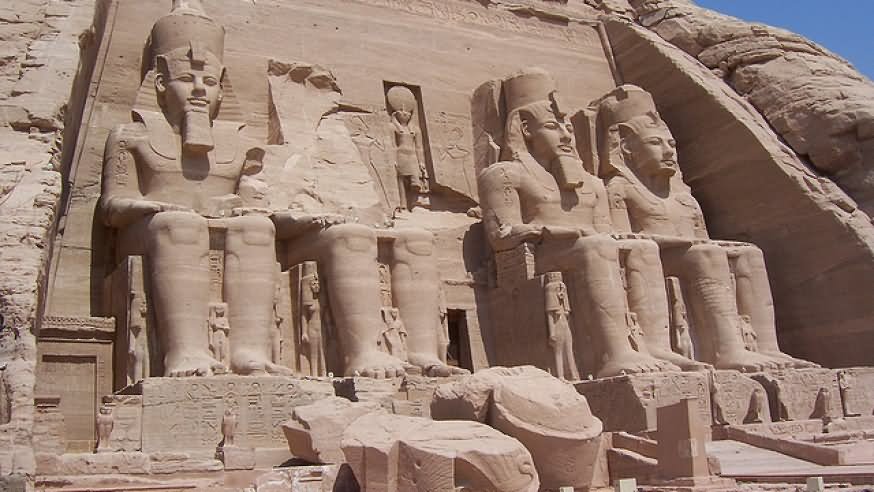 Side View Of The Abu Simbel, Egypt
