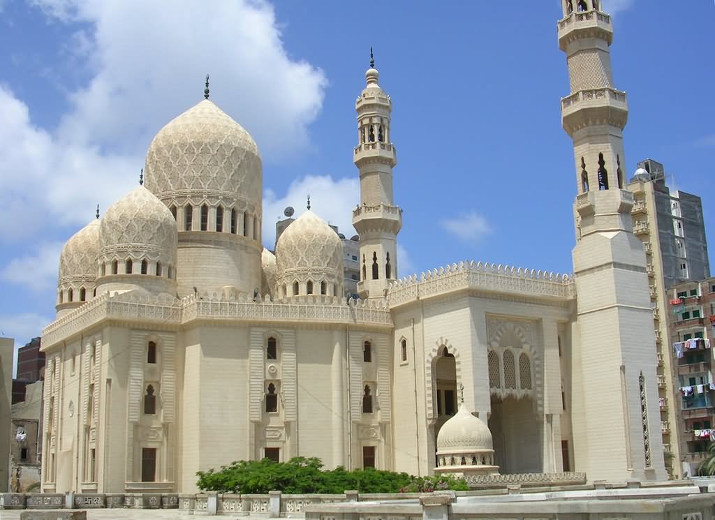 Side View Of The El-Mursi Abul Abbas Mosque, Egypt