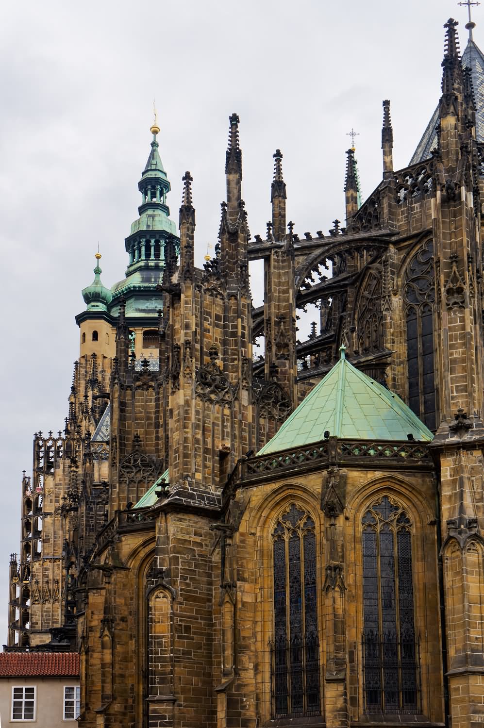 Side View Of The St. Vitus Cathedral, Prague