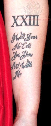 Simple Military Quotes Tattoo On Forearm