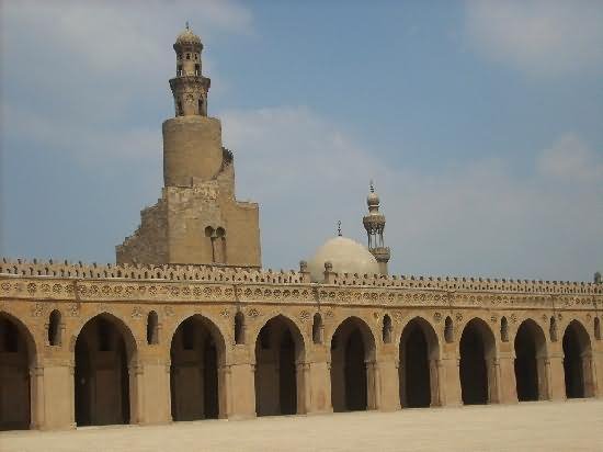 Spiral Minaret Inside The  Ibn Tulun Mosque