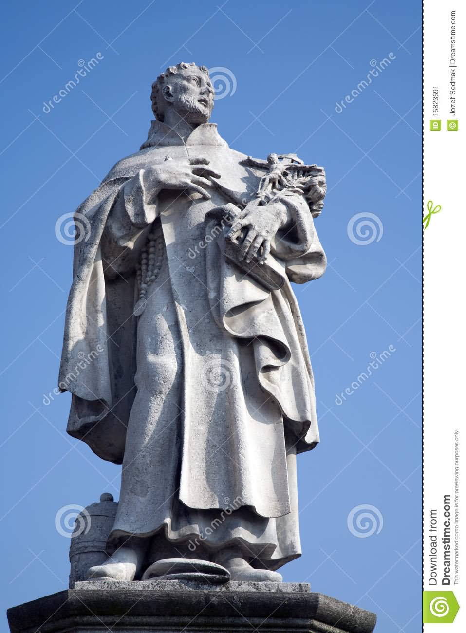 St. Philip Benizi Statue On The Charles Bridge