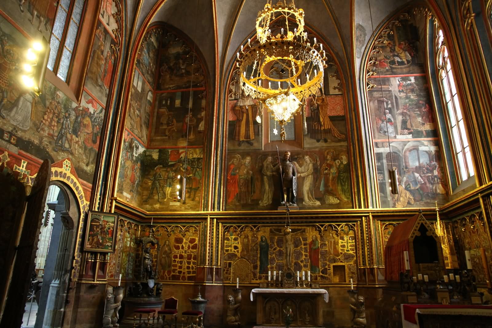 St. Wanceslas Chapel Inside The St. Vitus Cathedral