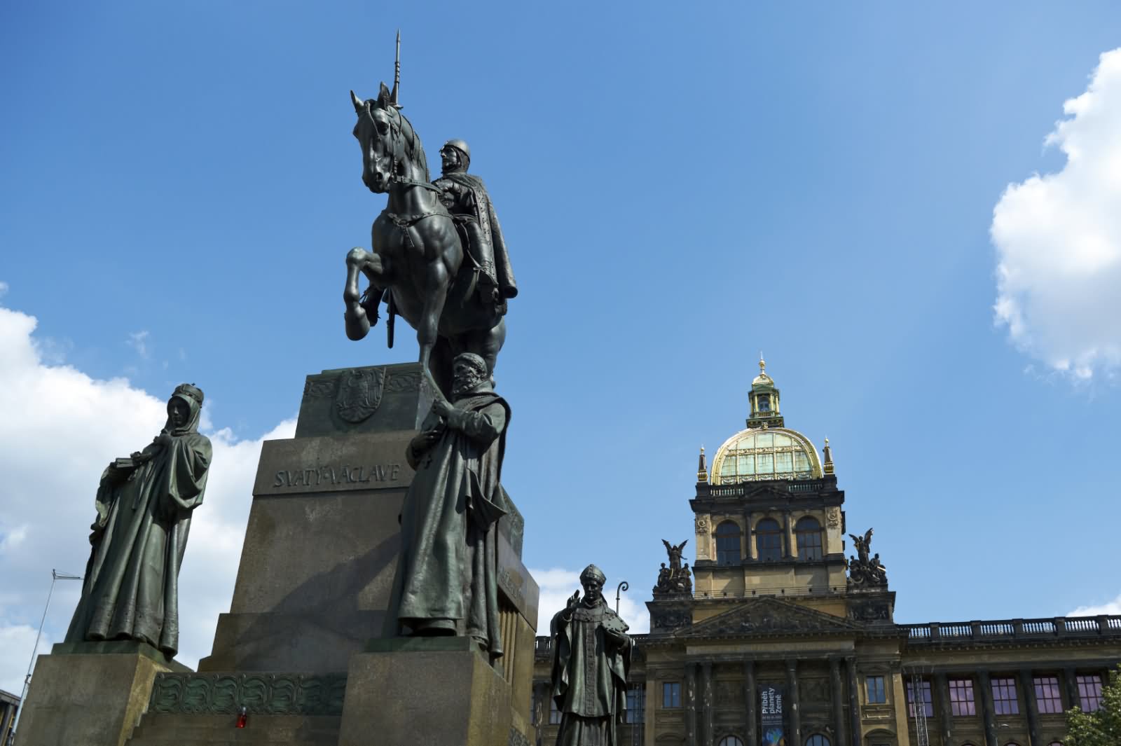 Statue Of St. Wenceslas At The Wenceslas Square, Prague