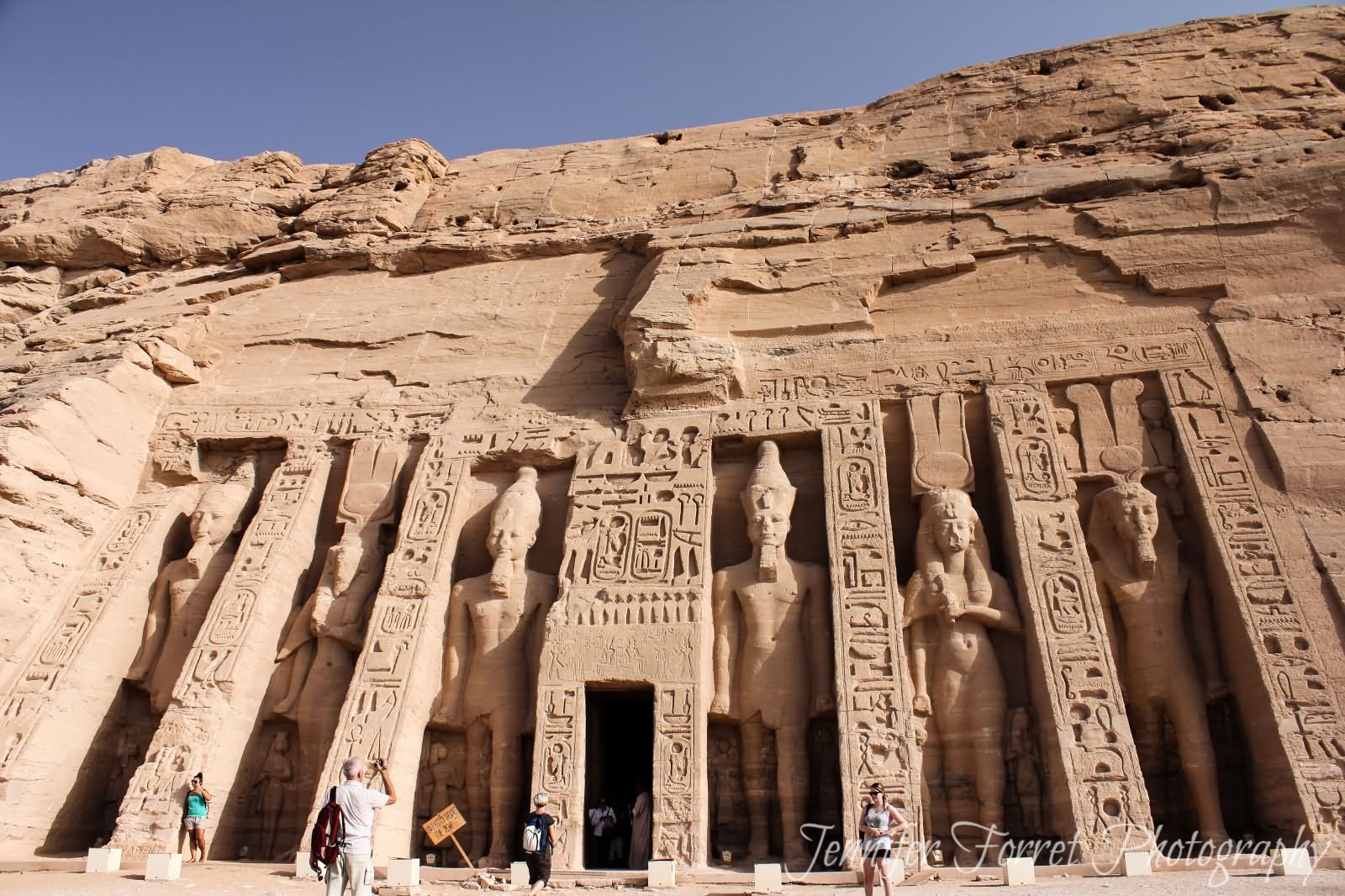Statues In Front Of Abu Simbel