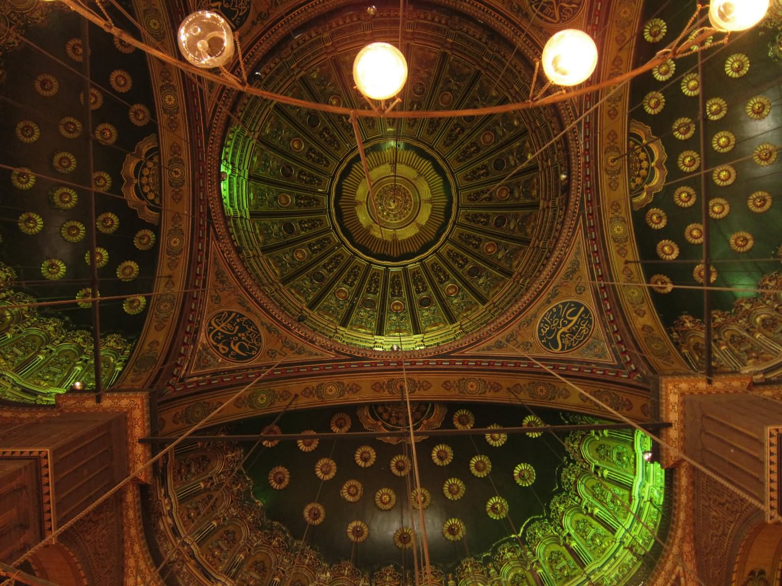 Stunning Ceiling Inside The Mosque Of Muhammad Ali