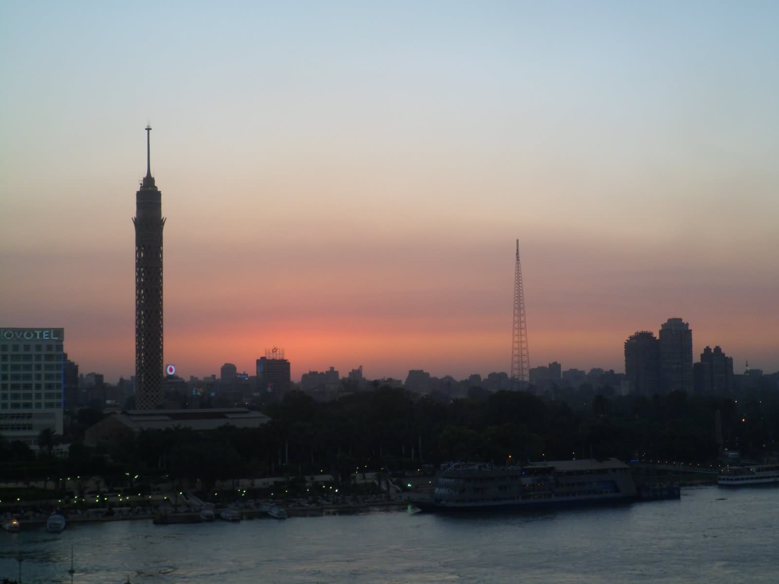 Sunset View Of Cairo Tower
