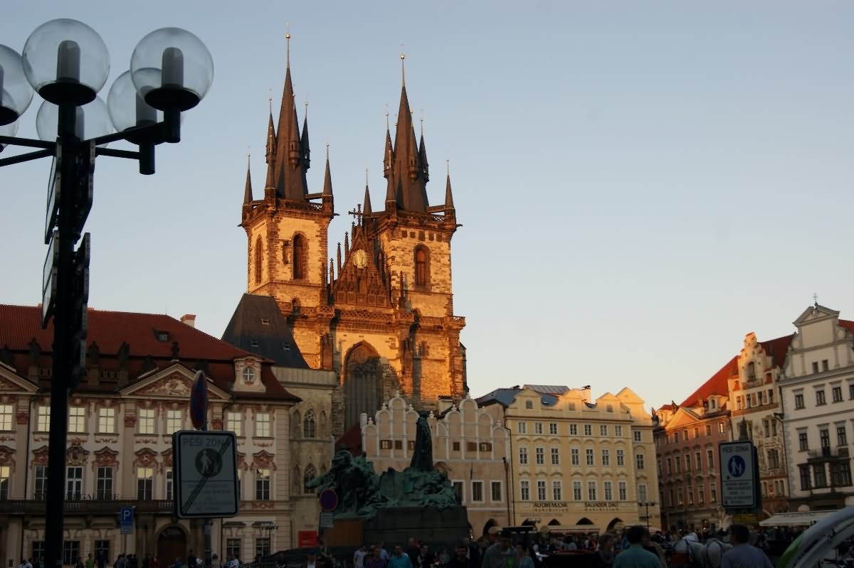 Sunset View Of Church of Our Lady Before Týn