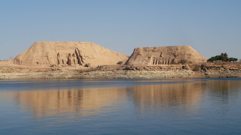 The Abu Simbel Temple Across The River