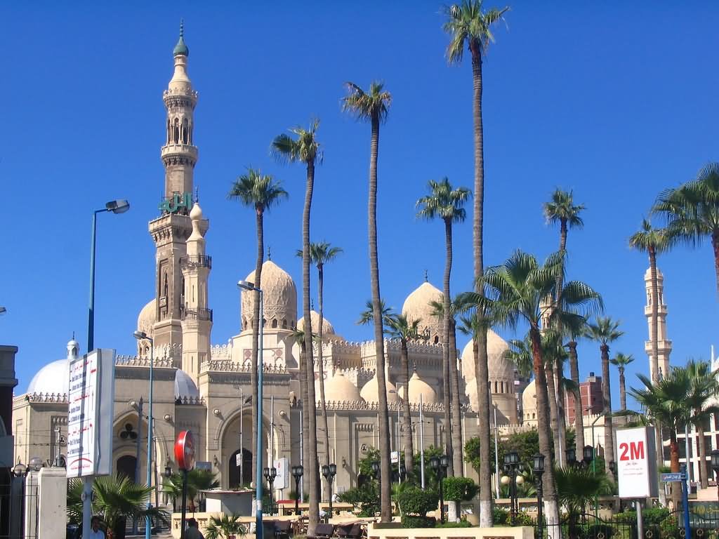 The Beautiful View Of El-Mursi Abul Abbas Mosque, Alexandria