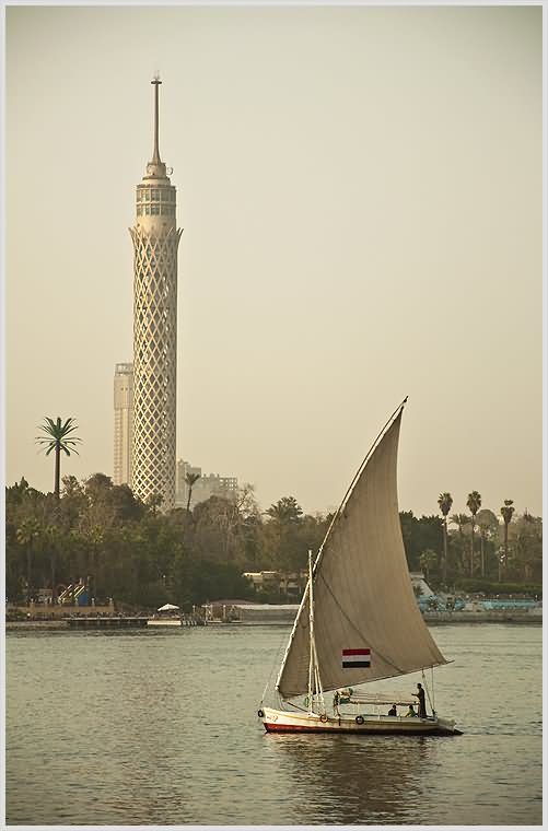 The Cairo Tower Near Nile River