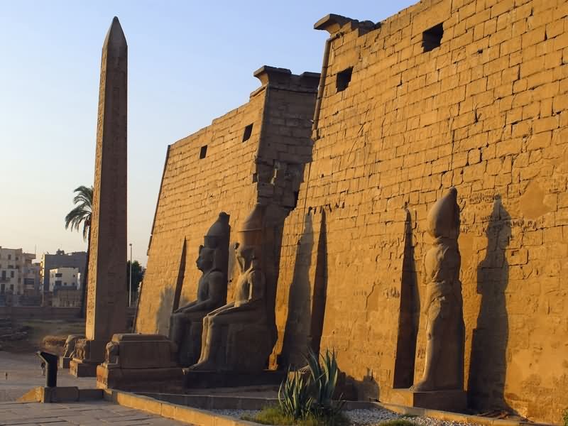 The Entrance Pylon Of The Luxor Temple