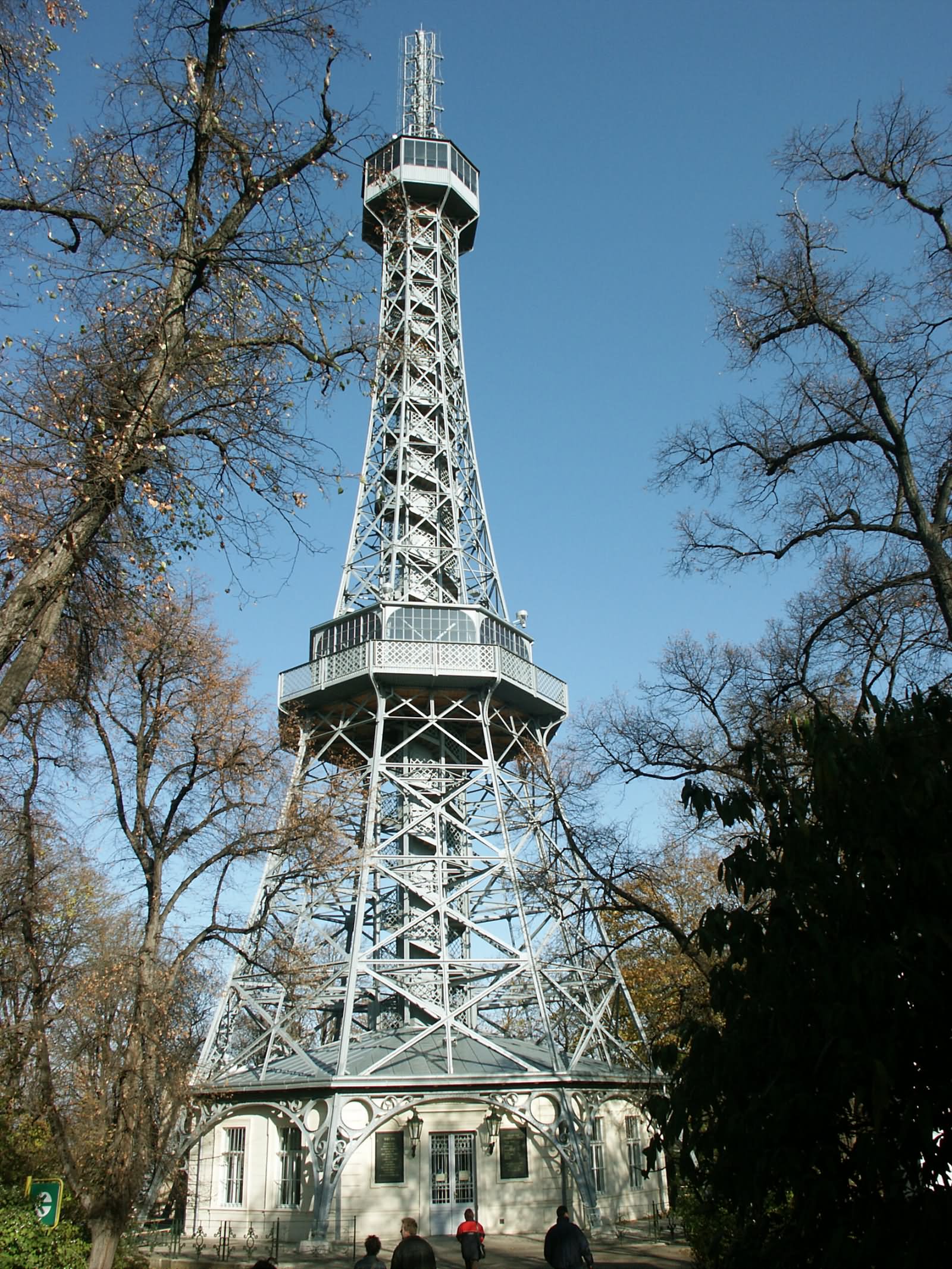 The Front View Of The Petrin Tower