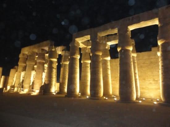 The Luxor Temple Egypt At Night