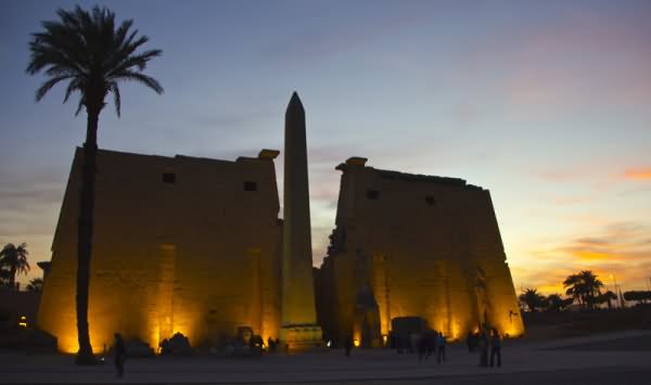 The Luxor Temple Egypt During Sunset