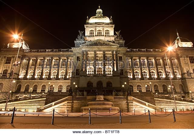 The National Museum At Wenceslas Square Night Image