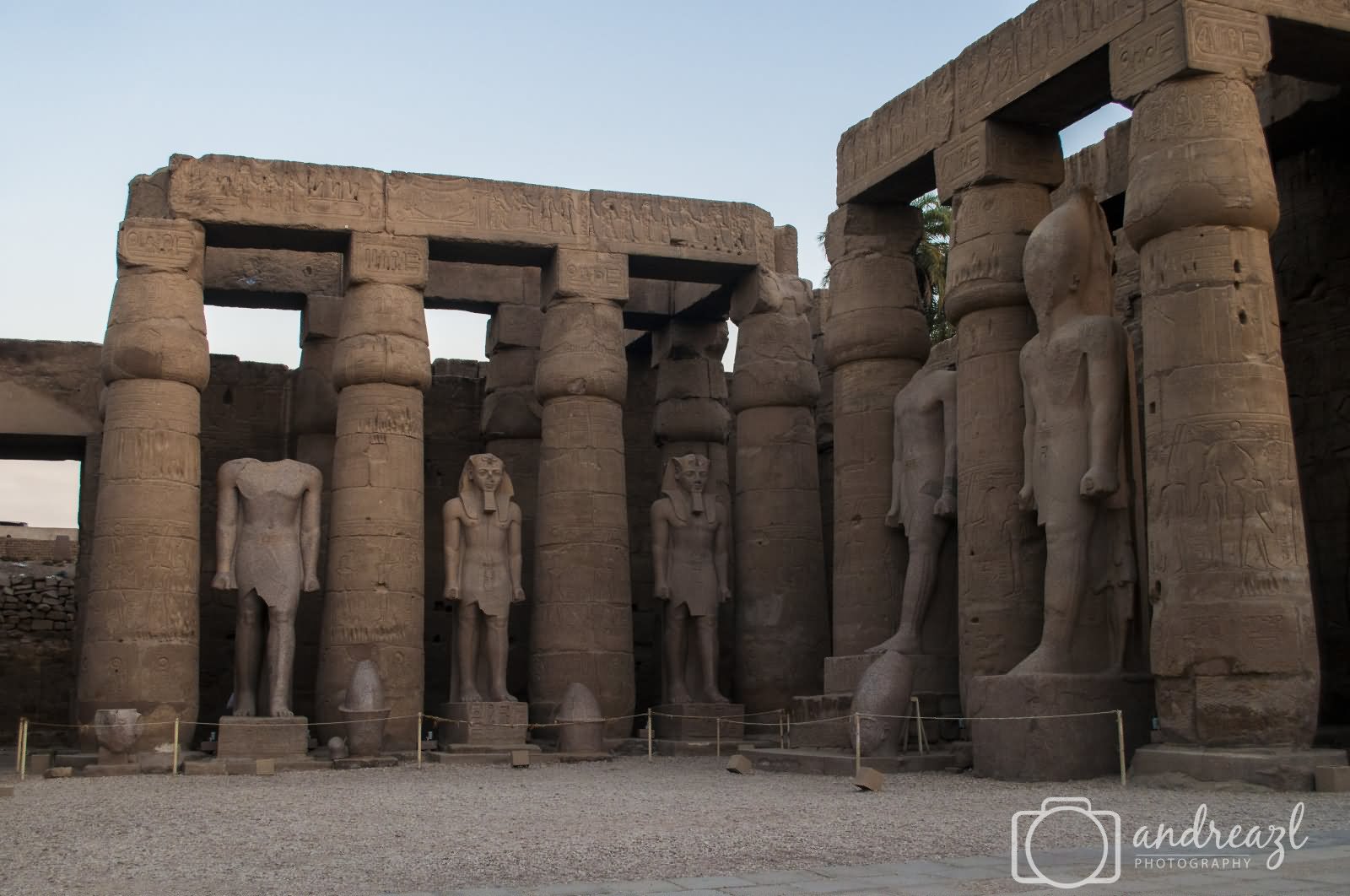 The Ramses Sculptures Inside The Luxor Temple