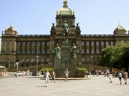 The Statue Of St. Wenceslas At The Wenceslas Square