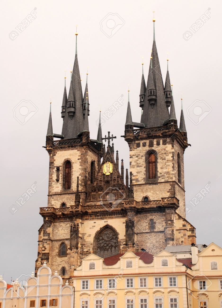 Twin Towers Of The Famous Gothic Church of Our Lady Before Týn