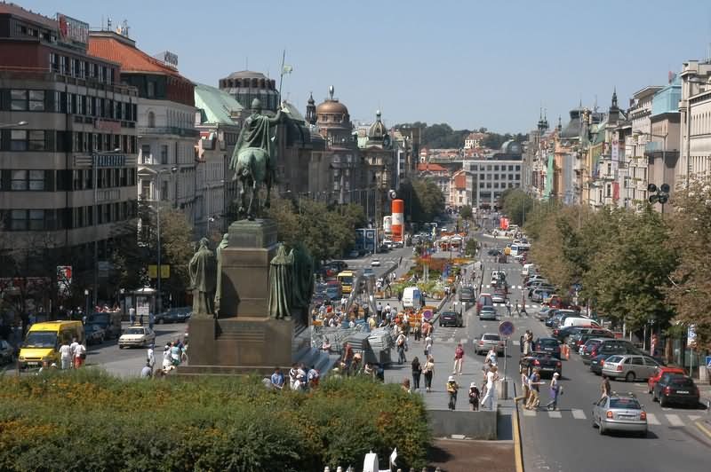 View Over The Wenceslas Square, Prague