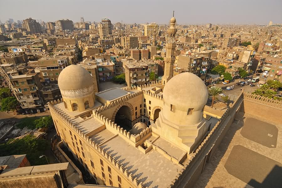 View Overlooking The Cairo City From The Ibn Tulun Mosque