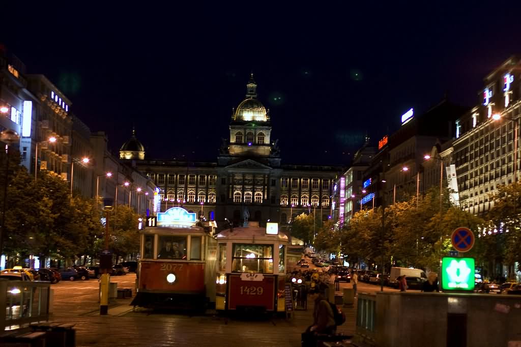Wenceslas Square At Night Picture