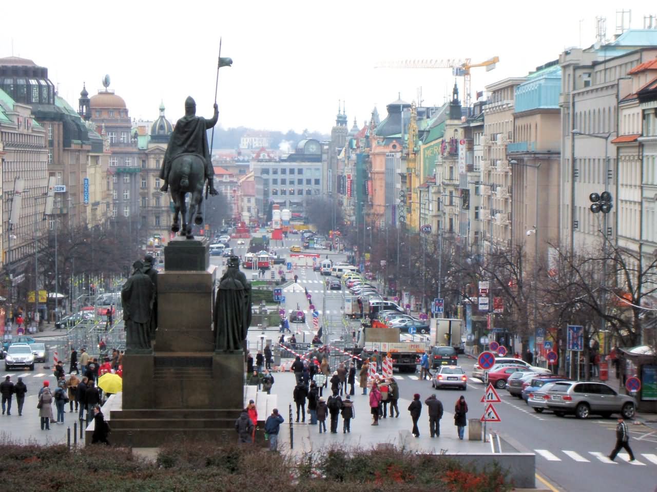 Wenceslas Square Day In Prague Day Time Picture