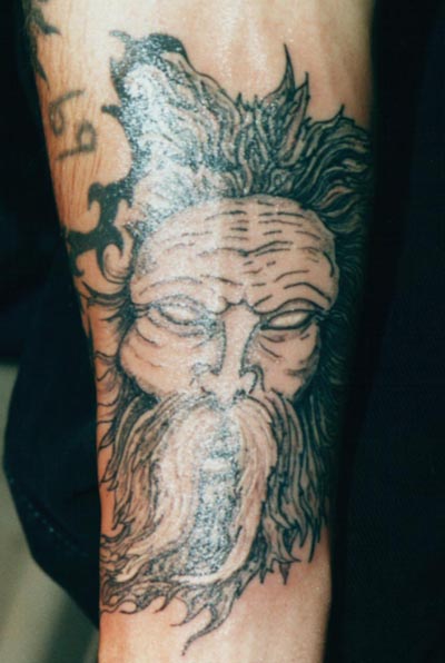 Wizard Tattoo On Forearm