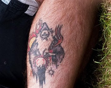 Wizard Tattoo On Leg