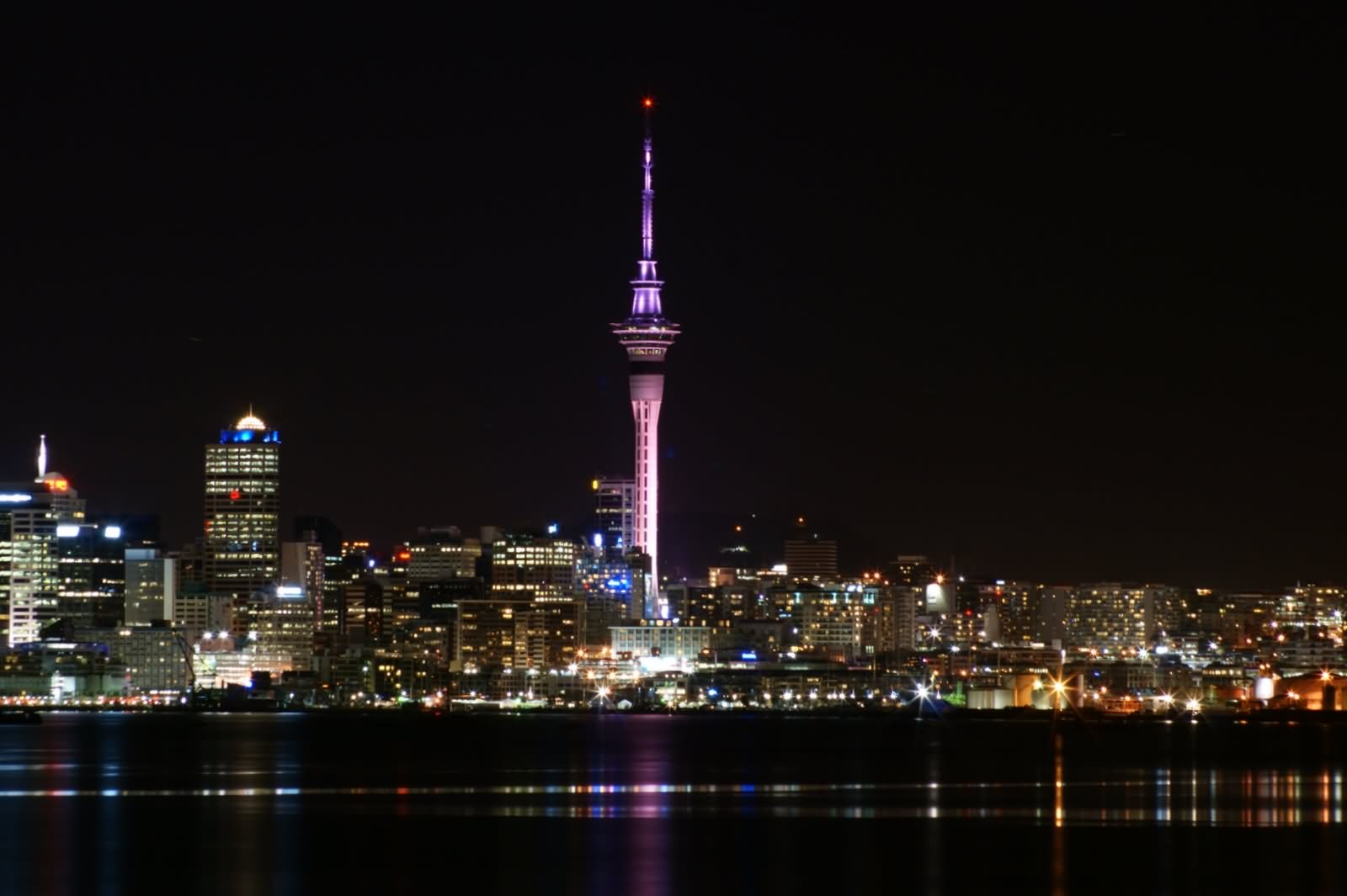 Adorable Night View Of The Sky Tower, Auckland