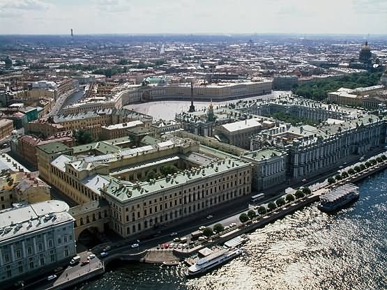 Aerial View Of The Hermitage Museum, Russia