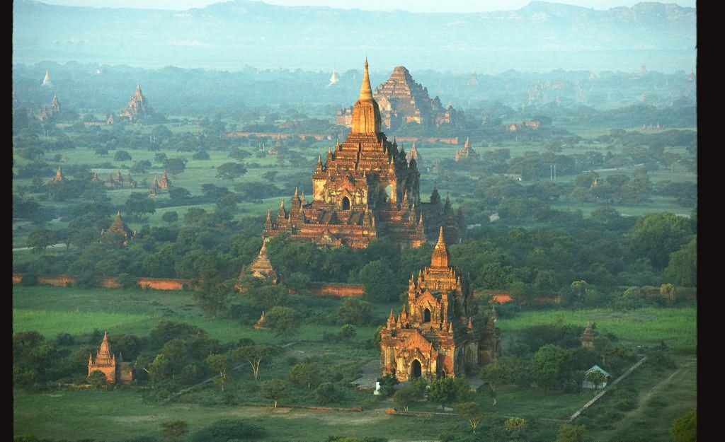 Aerial View Of The Sulamani Temple, Bagan