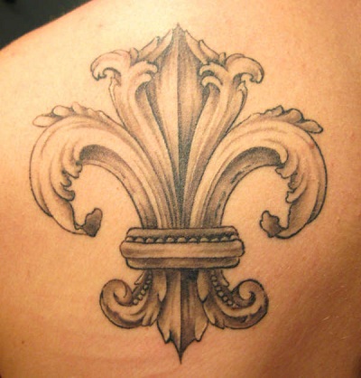 Amazing Fleur De Lis Tattoo Design For Men
